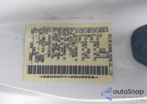 2000 Nissan Frontier Xe z USA, uszkodzony, nr VIN 1N6DD26S1YC353901